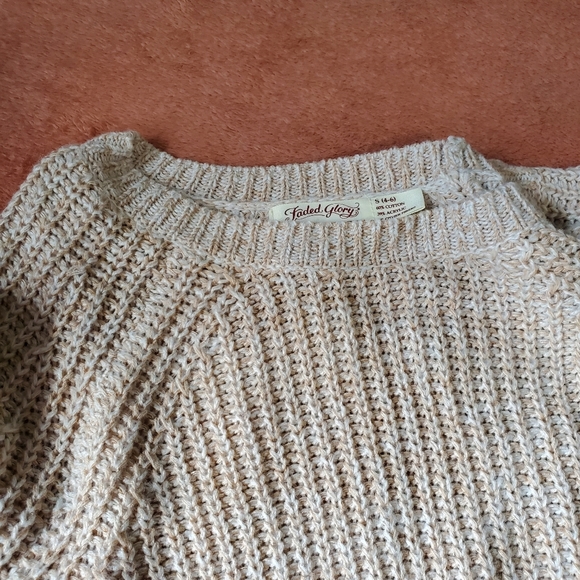 Faded Glory Sweaters Yellow Creme Knit Sweater - Picture 8 of 10